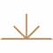 Ekena Millwork Saratoga Timber Gable Bracket, Western Red Cedar, 108"W x 54"H x 3 1/2"D x 3 1/2"F, 12/12 Pitch GBW108X54X0404SAR00SWR - alternate 1